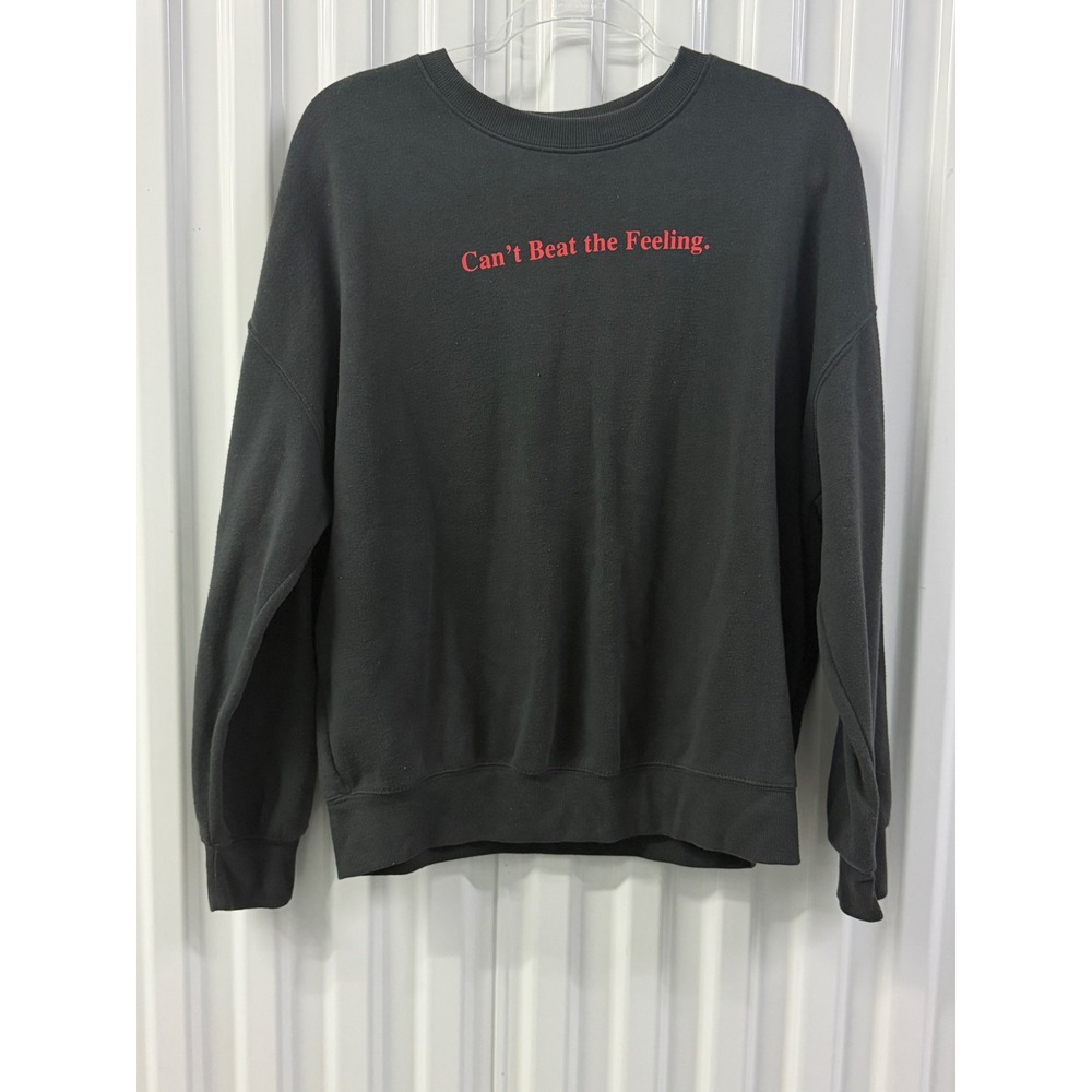 Coca-Cola Sweatshirt Unisex Medium Gray Good Polar Bear Graphic Crewneck Fleece